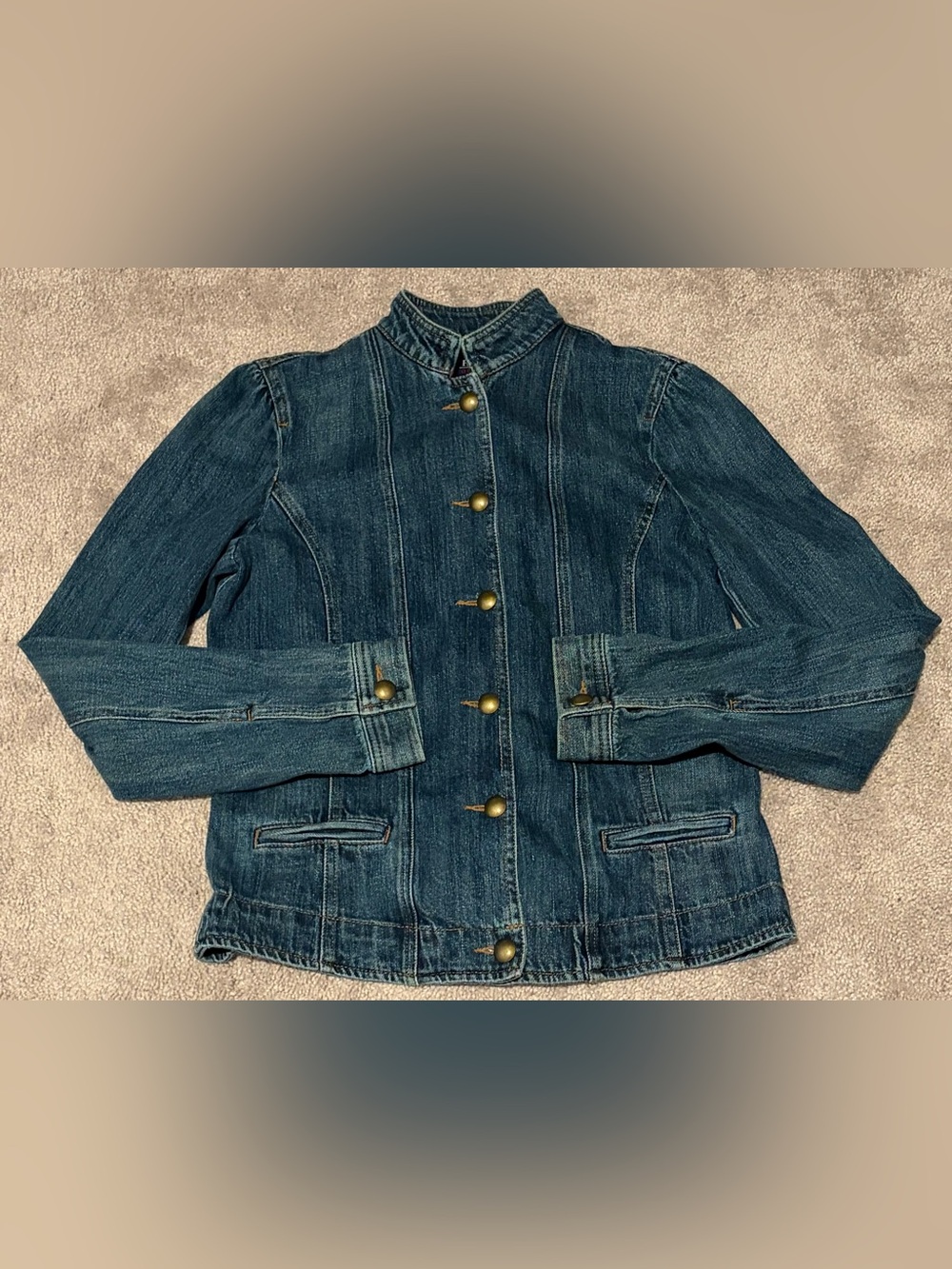 Chaps Denim Women’s Jean Jacket Size Small Button Front